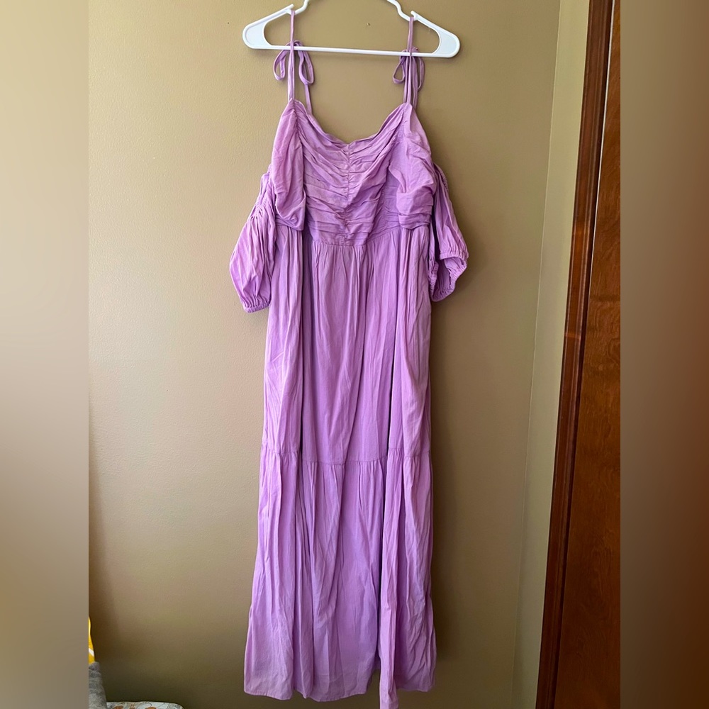 Universal Thread Puff Short Sleeve A-line Dress with Pockets